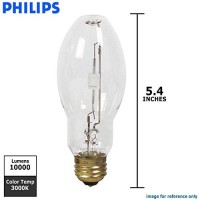 Philips Lighting Mastercolor Mhc100/U/Mp/3K Elite Hid Metal Halide Lamp, 100 W, Ceramic Metal Halide Lamp, Ed17P Shape