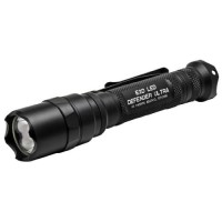 Surefire E2D Defender Ultra Dual-Output Flashlight With Dual-Output Tailcap Click Switch, Black