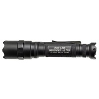 Surefire E2D Defender Ultra Dual-Output Flashlight With Dual-Output Tailcap Click Switch, Black