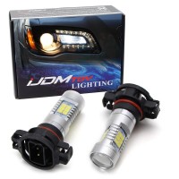 Ijdmtoy 21-Smd-2835 5200S Psx24W Led Replacement Bulbs Compatible With 2011-2018 Chrysler 300 Front Turn Signal Lights, Xenon White (No Resistors Required)