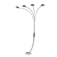 Chrome Metal Arch Lamp