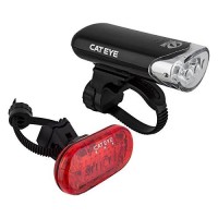 Cat Eye Hl-El135 Headlight And Omni 3 Rear Tail Light, Led Light Set For Bikes