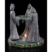 Nemesis Now Magik Circle Oil Burner 16Cm Grey, Resin