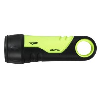 The tiny Amp 1L packs a 45 lumen LED With a large carabiner loop this handheld light can hang off of a gear loop on your pack or the inside of your tent Amp 1 L comes with a snap on cone to convert your flashlight into a marker light or to provide area li