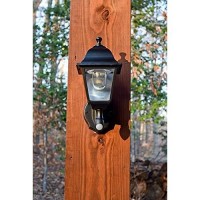 Maxsa 44219 Battery-Powered Motion-Activated Wall Sconce In Black 6.00X12.50X7.00