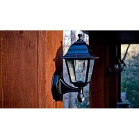 Maxsa 44219 Battery-Powered Motion-Activated Wall Sconce In Black 6.00X12.50X7.00