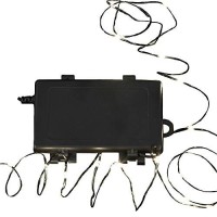 Kurt Adler Battery-Operated Waterproof Warm Thin Wire Led Lights, 18-Light, White