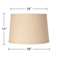 Burlap Medium Drum Lamp Shade 14