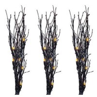 Nomainliten-Import V37014 3Pc Blk Glitter Twigs