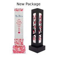 Thai Wood Lamp Handmade Oriental Japanese Red Sakura Cherry Blossom Tree Branch Bedside Table Lights Or Floor Home Decor Bedroom Modern (Sakura Hight Ab6)