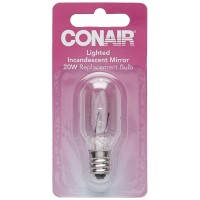 Conair Incandescent Mirror Replacement Bulbs, 20W, 1 Clear & 1 Blue