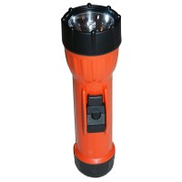 Brightstar Worksafe 2217 Led Intrinsically Safe Flashlight | Waterproof, Explosion Proof Handheld Light For Work, Camping, Emergencies, Running & More | Orange