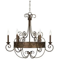 Rust Bronze Candelabra Chandelier Lighting 30