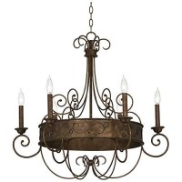 Rust Bronze Candelabra Chandelier Lighting 30