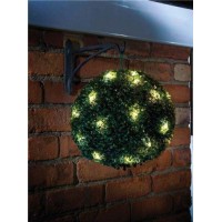 Solalite Solar Powered Topiary Ball With 20 Led Lights 2 Functions 2 X 28Cm