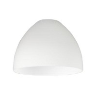 Design Classics Lighting Satin White Glass Shade For Light Fixture - 1-58-Inch Fitter Opening