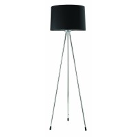 Ore International 31181Bk Three Legged Floor Lamp Black