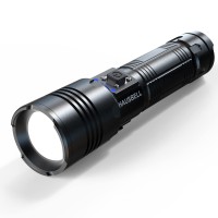 Hausbell A300 Rechargeable Flashlights 20000 Lumens Super Bright Zoomable Waterproof Tactical Camping Led Flashlight With 5 Modes (Battery Exclude)