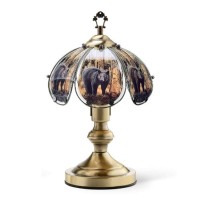 Ok Lighting Ok-603Sr-Mr1 14.25-Inch Touch Lamp With Marine Theme, Silver Chrome