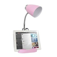 Limelights Ld1002-Pnk Gooseneck Organizer Ipad Stand Or Book Holder Desk Lamp, Pink 65 X 65 X 185