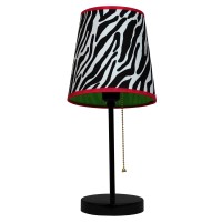 Limelights Lt3000Zba Fun Prints Table Lampmetal Blackzebra