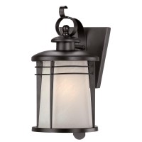 Westinghouse Lighting 6674100 Senecaville Onelight Exterior Wall Lantern Weathered Bronze Finish On Steel With White Alabaster