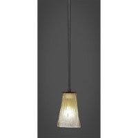 Apollo Stem Mini Pendant With Hang Straight Swivel Shown In Dark Granite Finish With 5