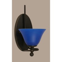 Capri 1 Light Wall Sconce Shown In Dark Granite Finish With 7