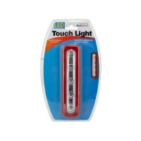 Barshaped LED light measures 7x134x34 and is selfadhesive to attach to most surfaces Requires 3 AAA batteries not included Colors Red silver transparent