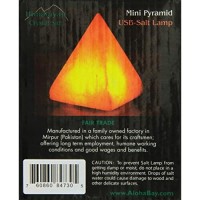 Himalayan Salt Pyramid Salt Lamp And Usb