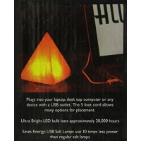 Himalayan Salt Pyramid Salt Lamp And Usb