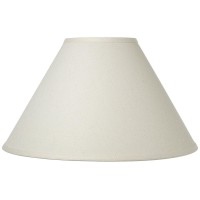 Cal Lighting Sh-8108/17-Ow Vertical Basic Coolie Linen Hardback Lamp Shade, Off White