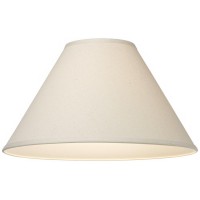 Cal Lighting Sh-8108/17-Ow Vertical Basic Coolie Linen Hardback Lamp Shade, Off White