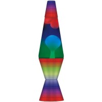 Lava The Original Colormax Lamp With Rainbow Decal Base, 14.5