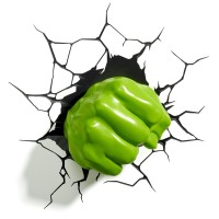 3D Light Fx Marvel Avengers Hulk Fist 3D Deco Light, Plastic