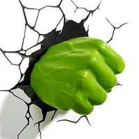 3D Light Fx Marvel Avengers Hulk Fist 3D Deco Light, Plastic