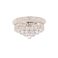 1800 Primo Collection Flush Mount D14in H8in Lt6 Chrome Finish Royal Cut Crystals This classic elegant Empire series is flowing with symmetry creating a dramatic explosion of brilliance Primo is a dynamic collection of chandeliers that add decorative dram