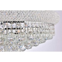 1800 Primo Collection Flush Mount Oval L36in W20in H12in Lt18 Chrome Finish Royal Cut Crystals This classic elegant Empire series is flowing with symmetry creating a dramatic explosion of brilliance Primo is a dynamic collection of chandeliers that add de