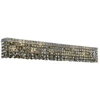 2033 Maxim Collection Wall Sconce W44in W45in H625in Lt10 Chrome Finish Royal Cut Golden Teak Crystals The unique design of the Maxim Collection inspires any room setting Dazzling spectacles of light sparkles throughout the fixture creating a modern yet t