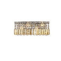 2032 Maxim Collection Wall Sconce L18in W45in H625in Lt4 Chrome Finish Royal Cut Golden Teak Crystals The unique design of the Maxim Collection inspires any room setting Dazzling spectacles of light sparkles throughout the fixture creating a modern yet ti