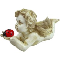 Westcharm Solar Lighted Deliah Cherub Light - Landscape Ornament