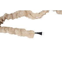 Creative Co-Op 6' Long Chandelier Cord Cover, Natural Cotton