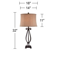 Regency Hill Taos Traditional Style Table Lamp 32