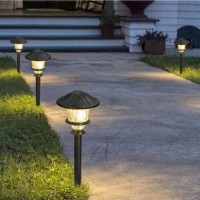 Sterno Home Gl33966Bk Low Voltage Cast Aluminum 03W Path Kit 6Pack Paradise Outdoor 10 Led 120V 6 Lumens 2 Watts Black 6