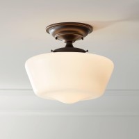 Regency Hill Floating Rustic Farmhouse Ceiling Light Semi Flush-Mount Fixture 12