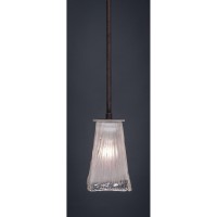 Apollo Stem Mini Pendant With Hang Straight Swivel Shown In Dark Granite Finish With 5