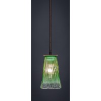 Apollo Stem Mini Pendant With Hang Straight Swivel Shown In Dark Granite Finish With 5