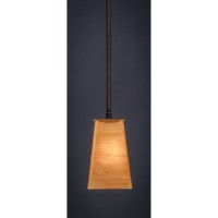 Apollo Stem Mini Pendant With Hang Straight Swivel Shown In Dark Granite Finish With 5