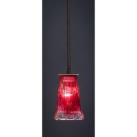 Apollo Stem Mini Pendant With Hang Straight Swivel Shown In Dark Granite Finish With 5