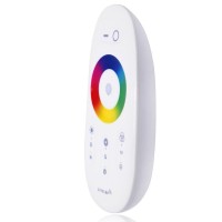 Description Universal Red Green Blue RGB LED WiFi Compatible Controller with hand held RF Touch Color RemoteCan control any12V DC RGB LED productsSynchronization function allows single remote to operate one or multiple controllers Color selection wheel pr